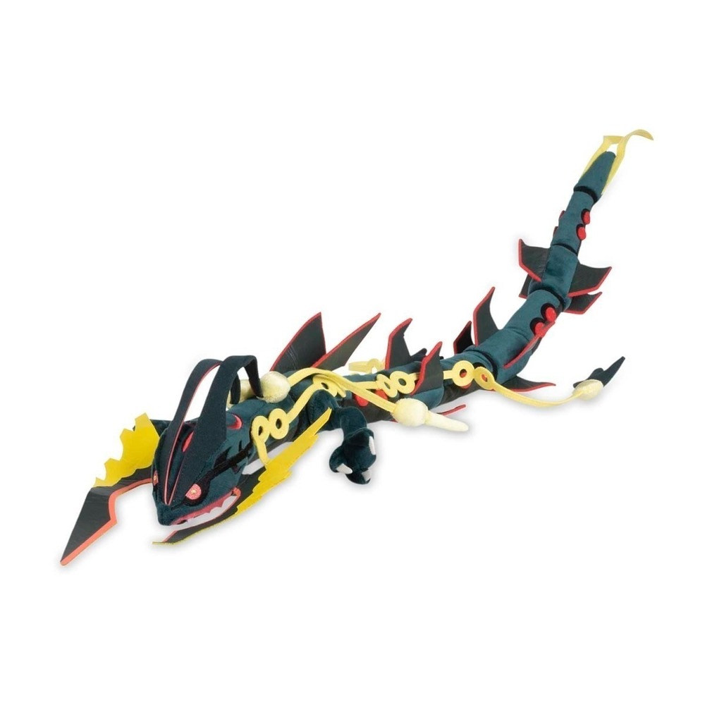 NEW Pokemon Center Shiny Mega Rayquaza Poke Plush Doll‎ 45¼ inches Black Dragon